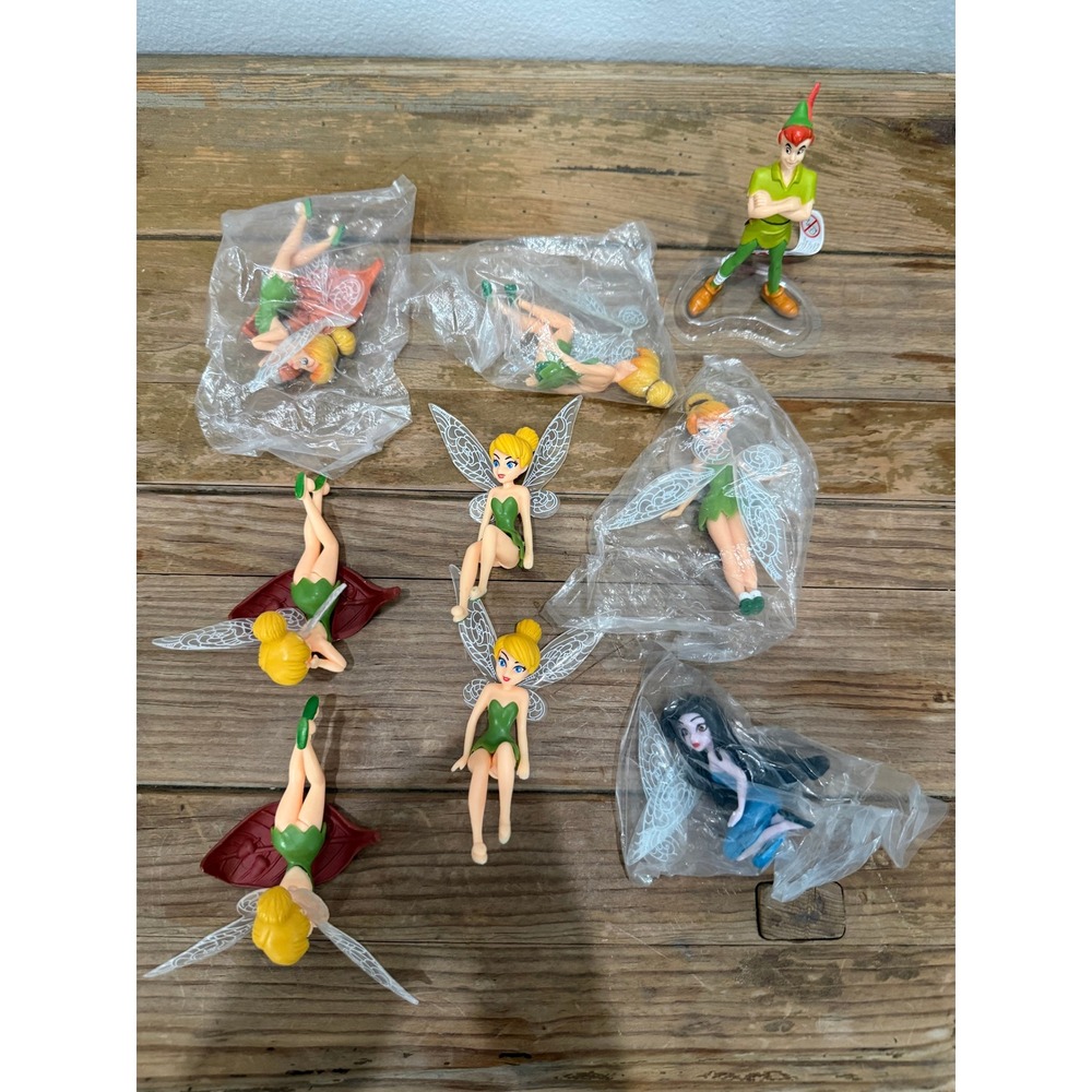 Disney Tinker Bell Peter Pan Fairy Figurine Lot Vidia Cake Toppers 10pc - Picture 10 of 10